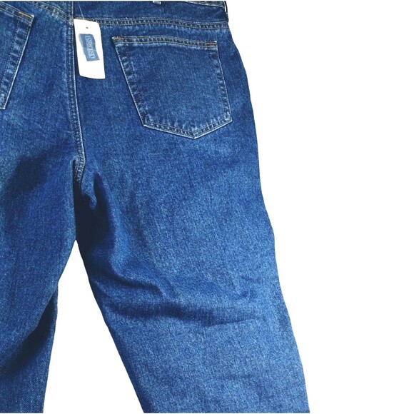 Land's End Jeans Men's 42 Raw Hem 38 Flannel Lined Farm Outdoor Utility Chore - Picture 6 of 12